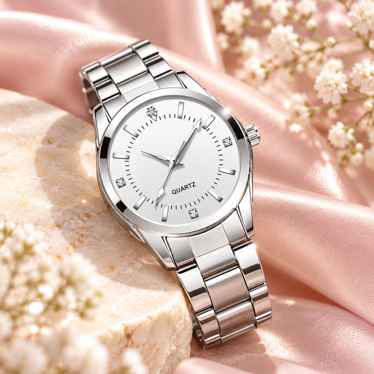 Silver Grace Pearl White
