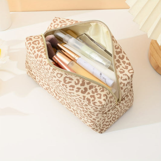 Leopard Beige – ženski neseser