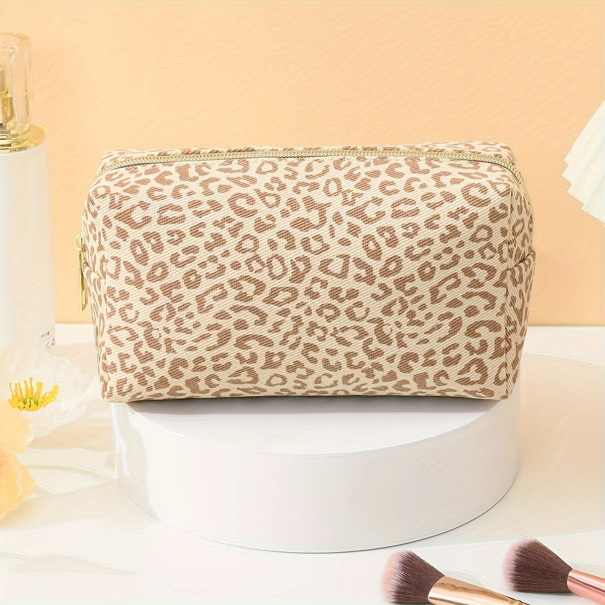 Leopard Beige – ženski neseser