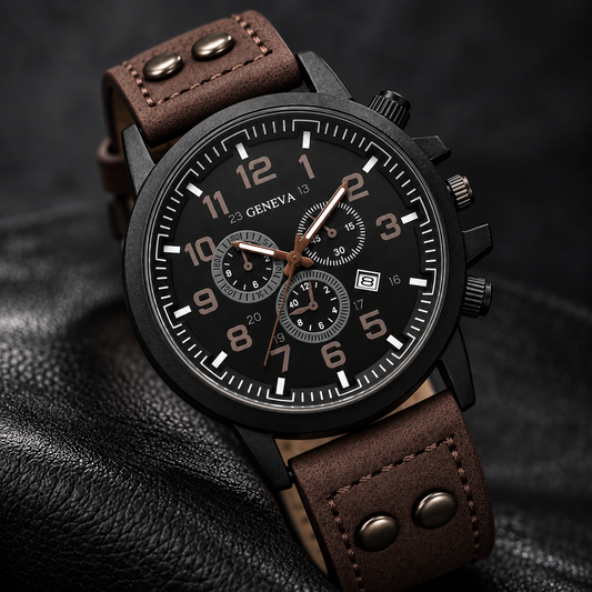 GENEVA 13 – Black Chronograph